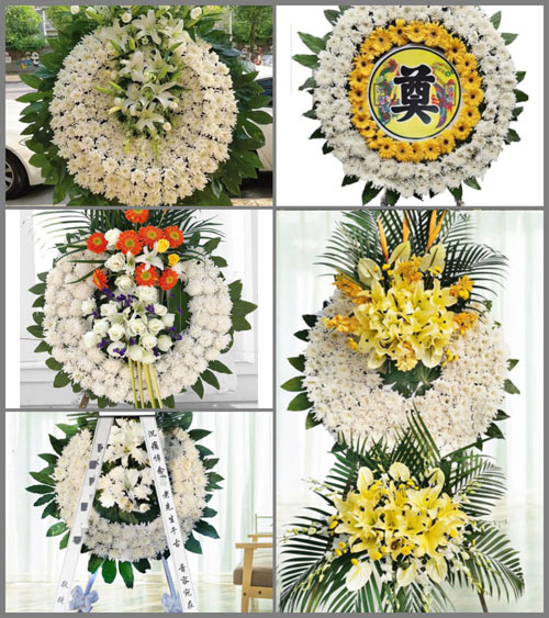 山西长治襄垣县善福乡郄家烟村花圈速递
